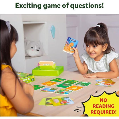 Skillmatics Guess in 10 Junior: Animal Kingdom Trivia Card Game (ages 3-6)