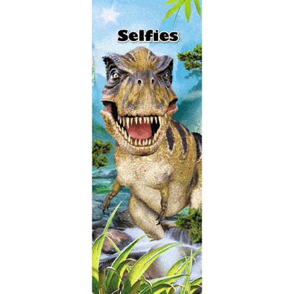 Lenticular Super 3D Selfie T-REX Dinosaur Bookmark Kids Adults Novelty Gift