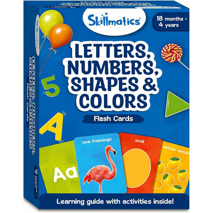 Skillmatics Flash Cards for toddlers: Letters, Numbers, Shapes & Colors