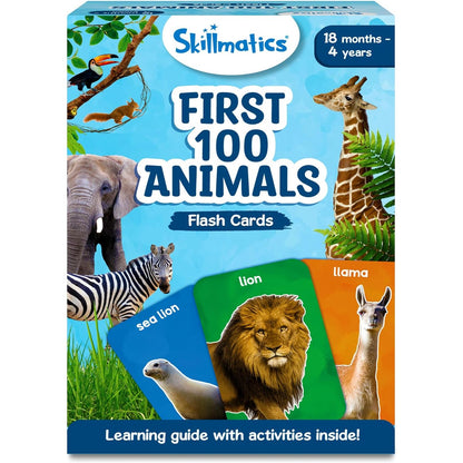 Skillmatics Flash Cards for toddlers: First 100 Animals