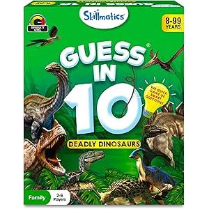 Skillmatics Guess in 10: Deadly Dinosaurs Trivia Card Game