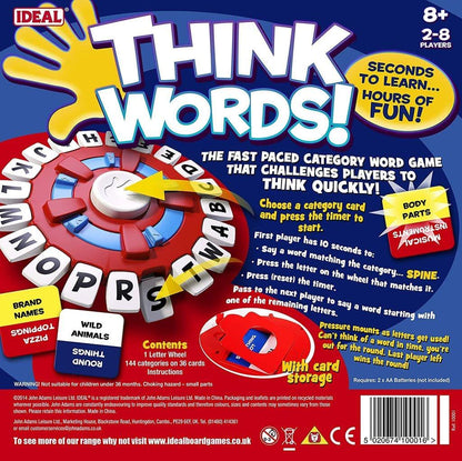 Think Words Kids Family Game