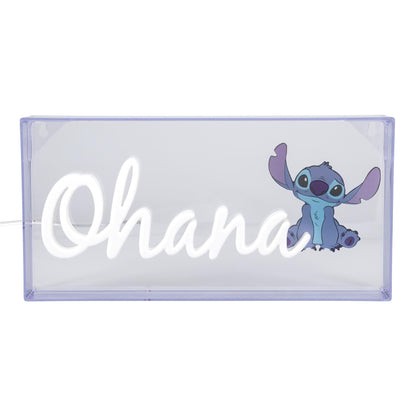 Disney Lilo and Stitch Ohana LED Neon Light