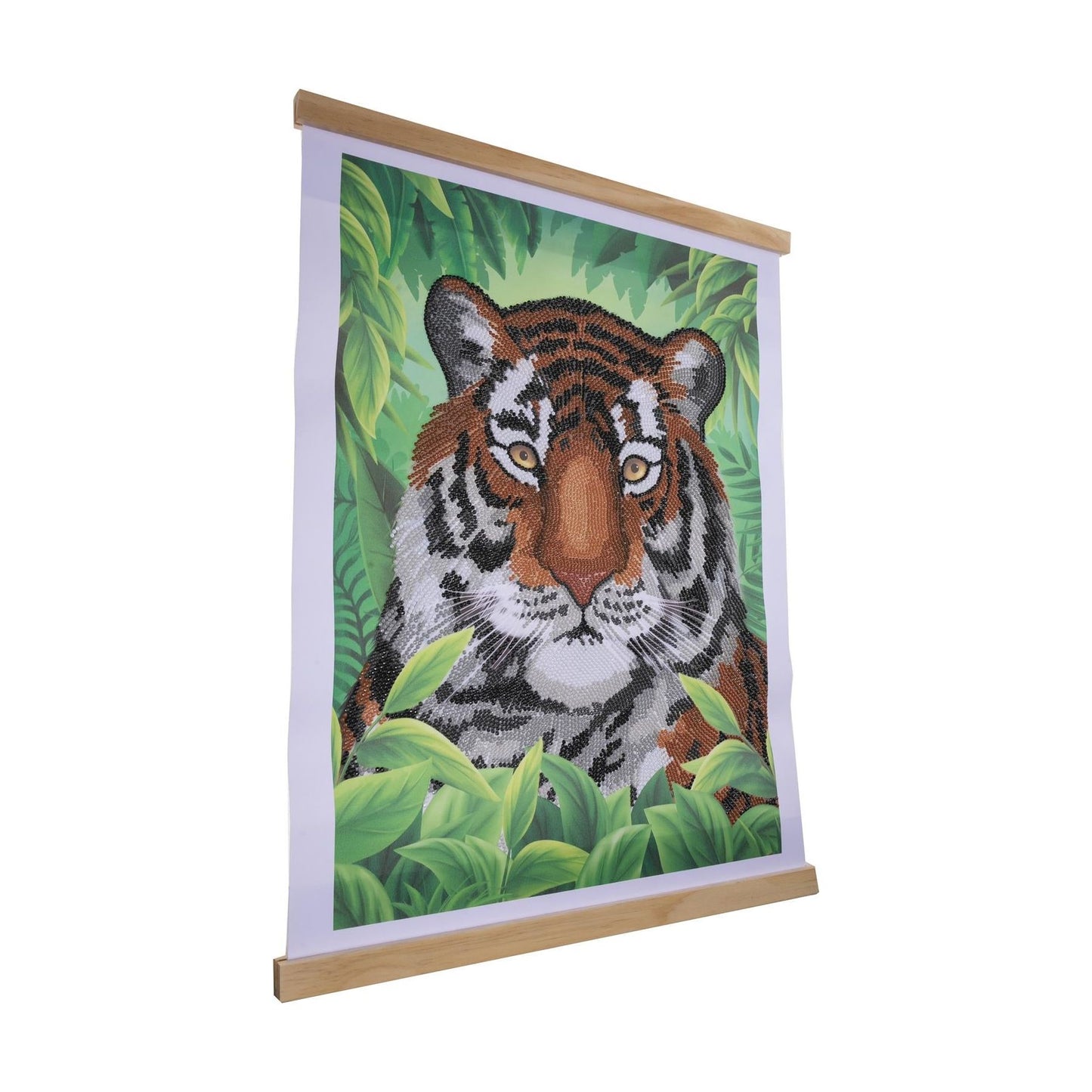 Regal Tiger 35x45cm Crystal Art Scroll