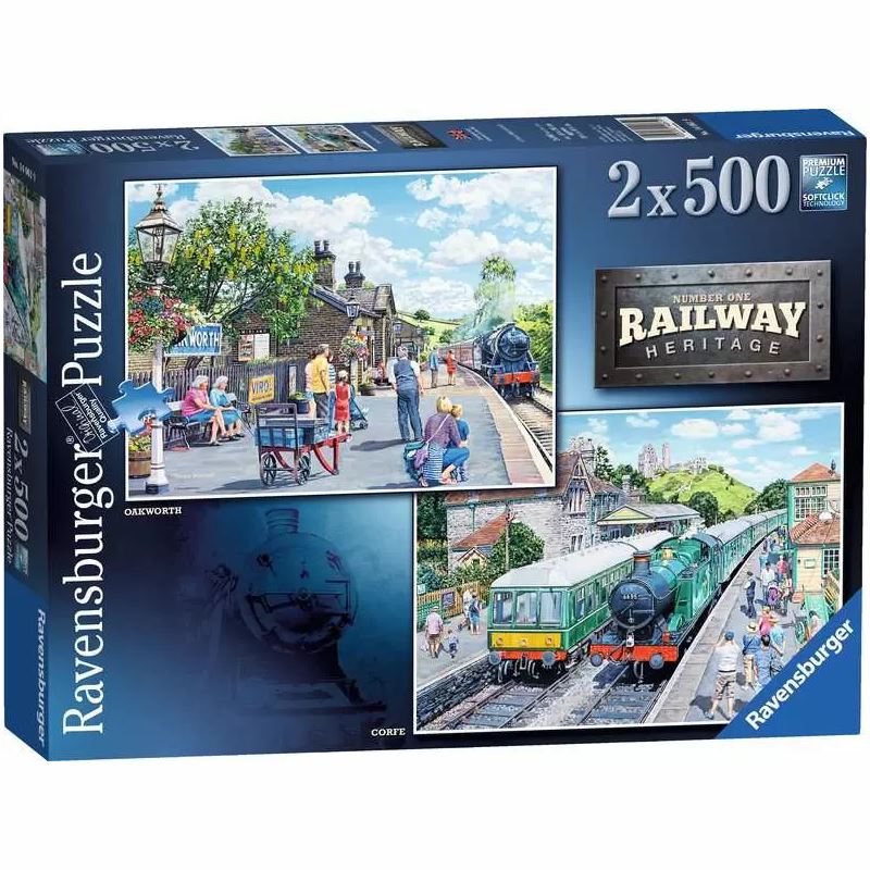 Railway Heritage No 1 Jigsaw Puzzles 2x 500pc