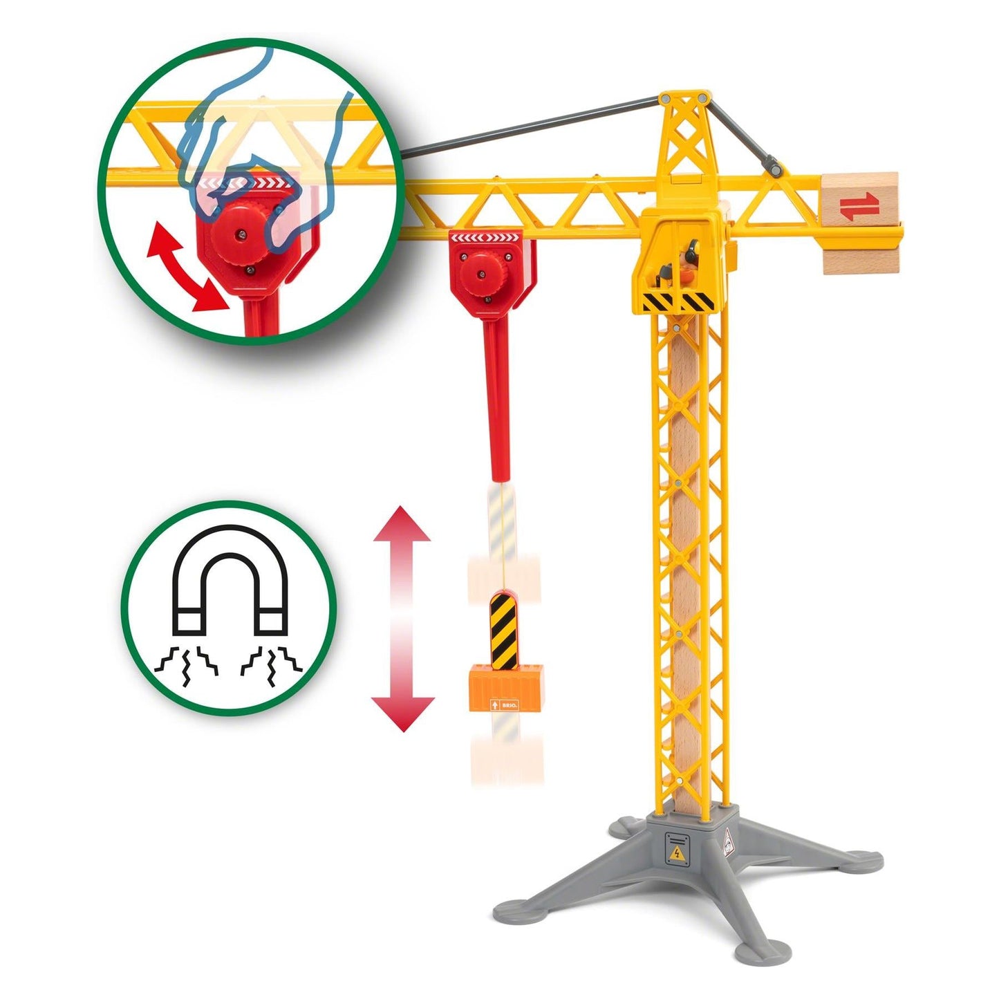 BRIO World - Light Up Construction Crane