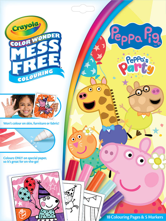Peppa Pig Crayola Colour Wonder Colouring Book and Markers