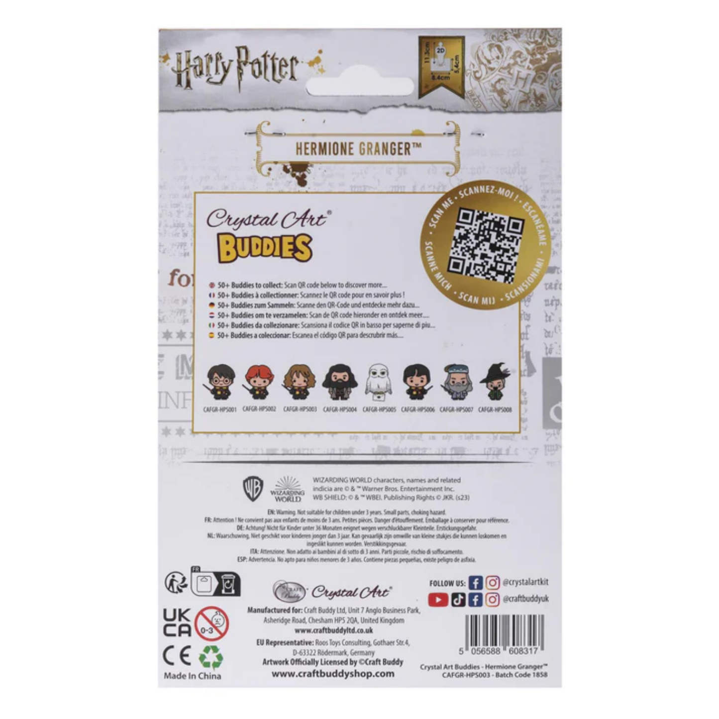 Harry Potter Hermione Granger Crystal Art Buddies