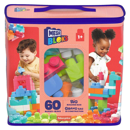 Mega Blocks Big Buildng Bag 60pcs Pink