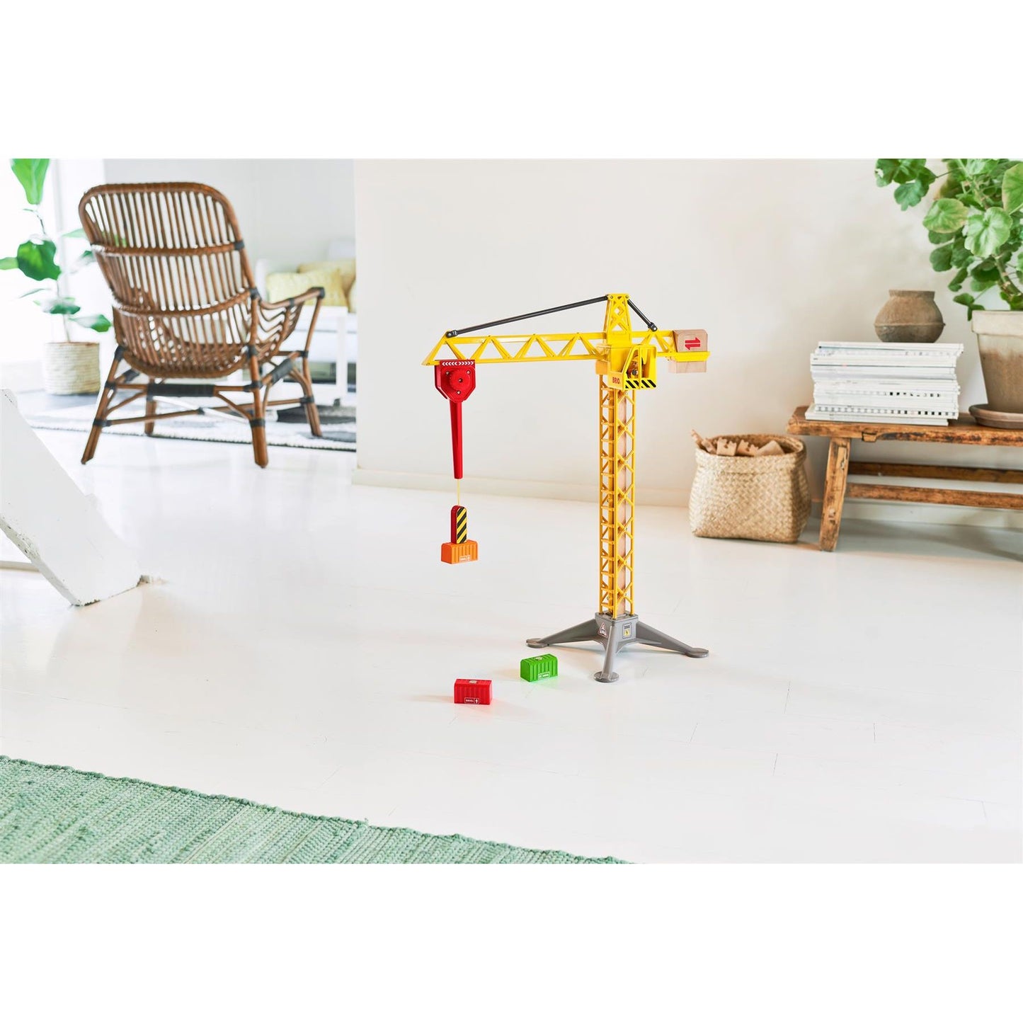 BRIO World - Light Up Construction Crane