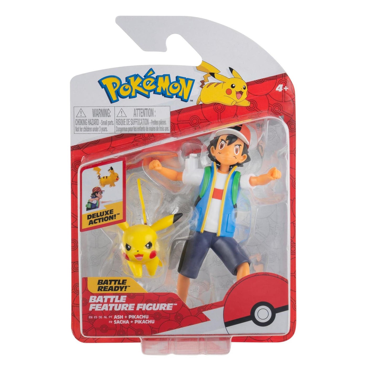 Pokémon Battle Feature Figure Assortment - 4.5-Inch Assorted Battle Figures with Deluxe Battle Feature