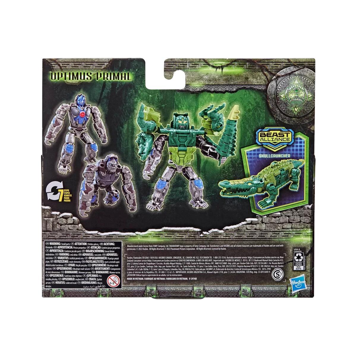 Transformers Rise of the Beasts Combiner 2-Pack Optimus Primal and Skullcruncher