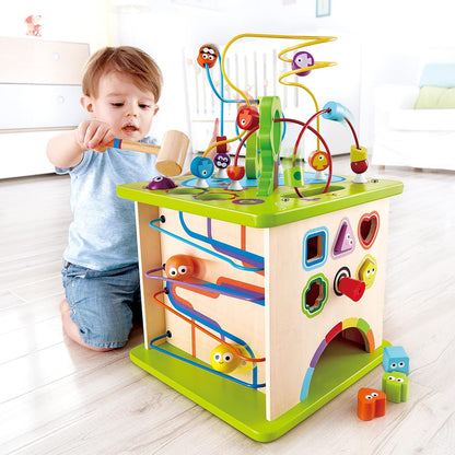 Hape Country Critters Play Cube Wooden Learning Puzzle Toy