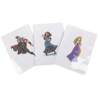 Disney 100 Sticker Album Starter Pack Crystal Art and 5 Additional packs