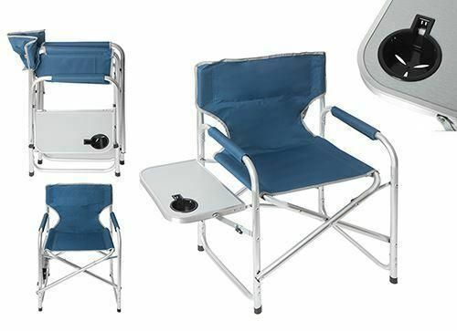 Summit Lightweight Directors Chair with side Table Camping/ Outdoors