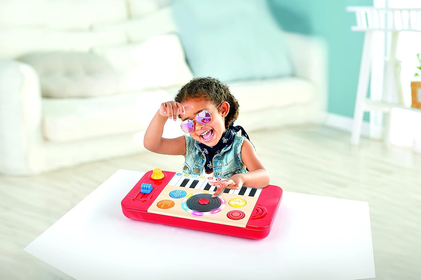 Hape mix and spin portable DJ spin