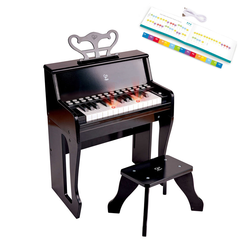 Hape Learn With Lights Piano With Stool