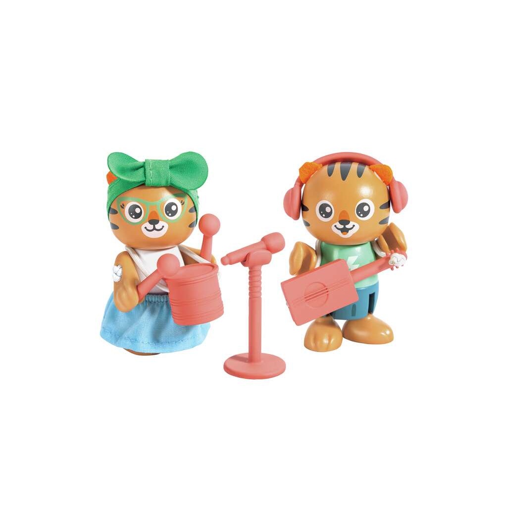 Hape Green Planet Explorers Milo and Melody Tiger Figurines