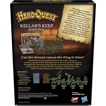 Avalon Hill HeroQuest Kellar's Keep Expansion