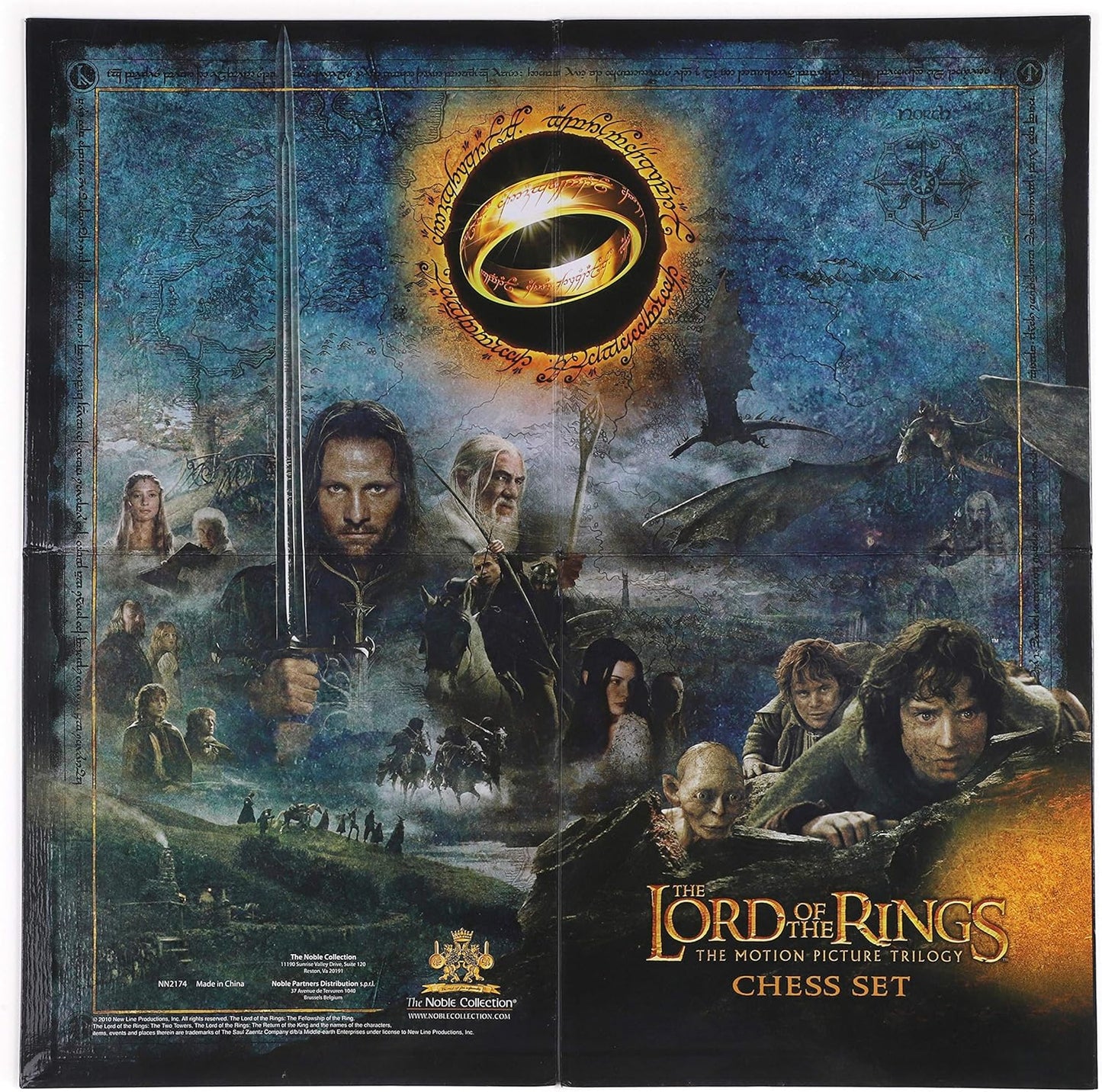 The Noble Collection The Lord of the Rings Chess Set: Battle for Middle Earth