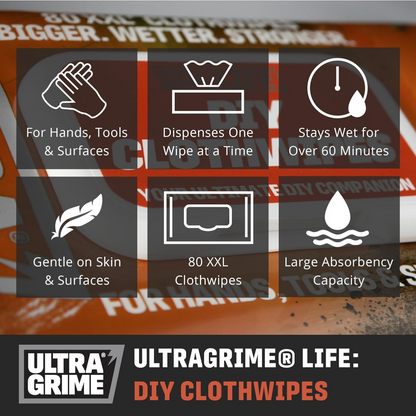 UltraGrime Life: DIY 80XXL Clothwipes