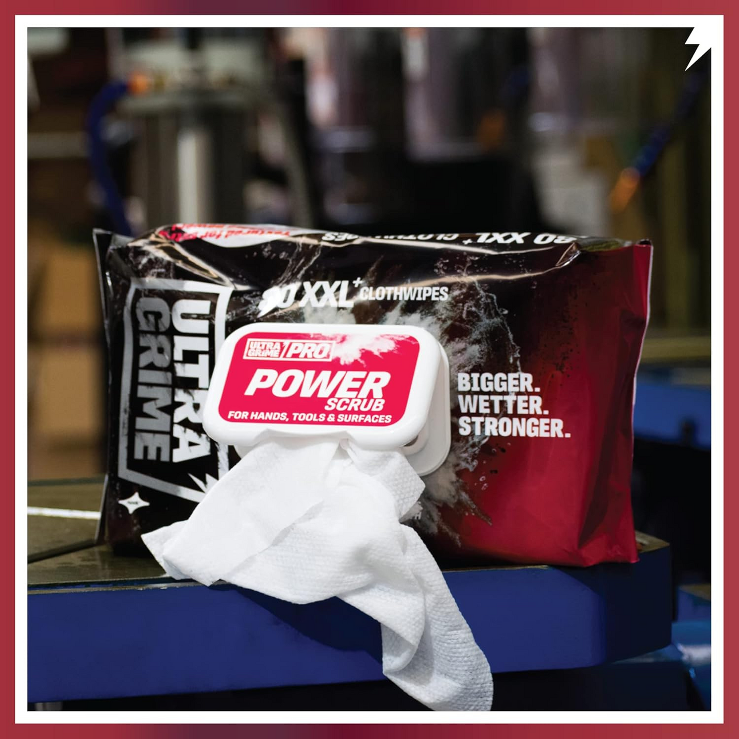 UltraGrime Pro: Power Scrub 80XXL Clothwipes