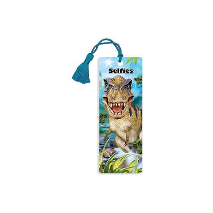 Lenticular Super 3D Selfie T-REX Dinosaur Bookmark Kids Adults Novelty Gift