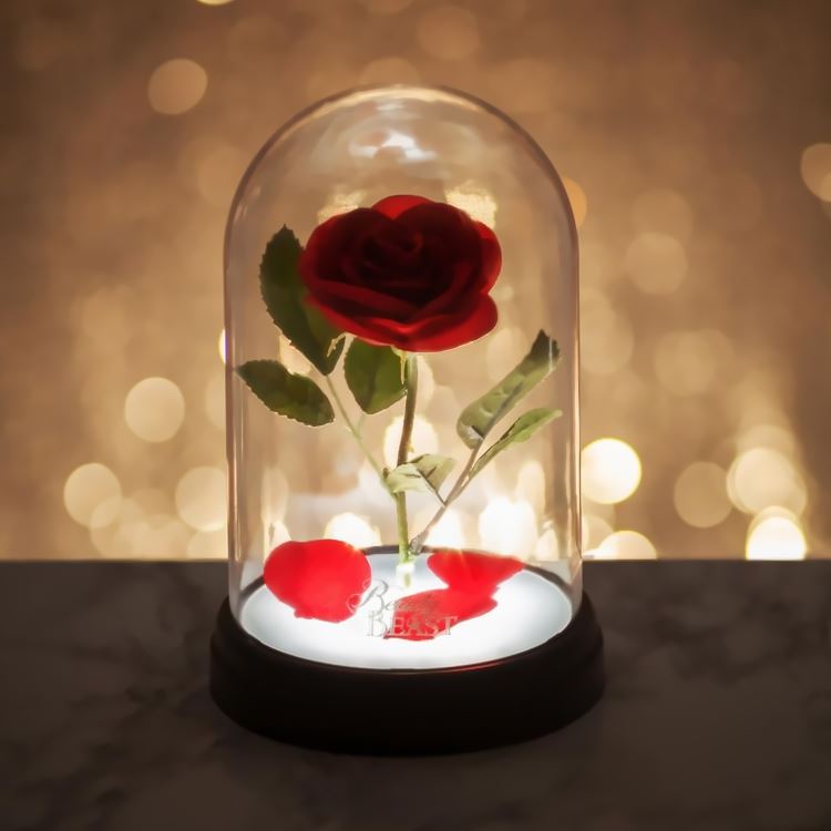 Disney Beauty and the Beast Enchanted Rose Light V4