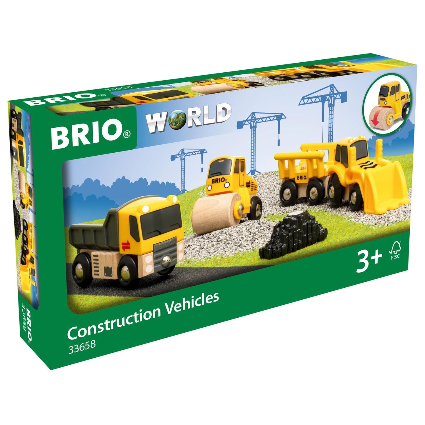 Brio World Wooden Construction Vehicles