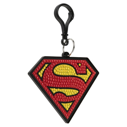 DC Superman Crystal Art Backpack Charm Kit