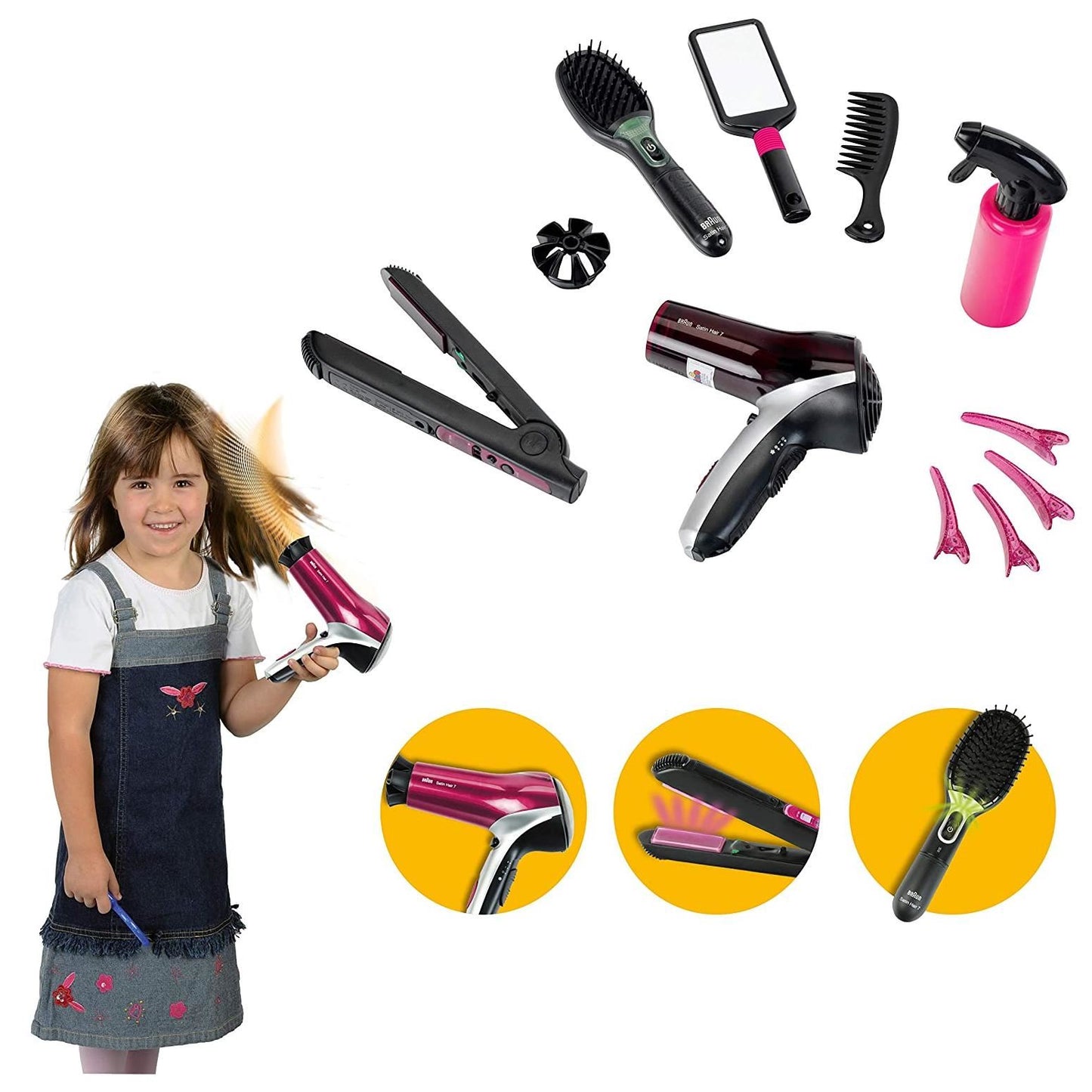 Toy Braun Satin Hair 7 - Mega Hairstyling Set