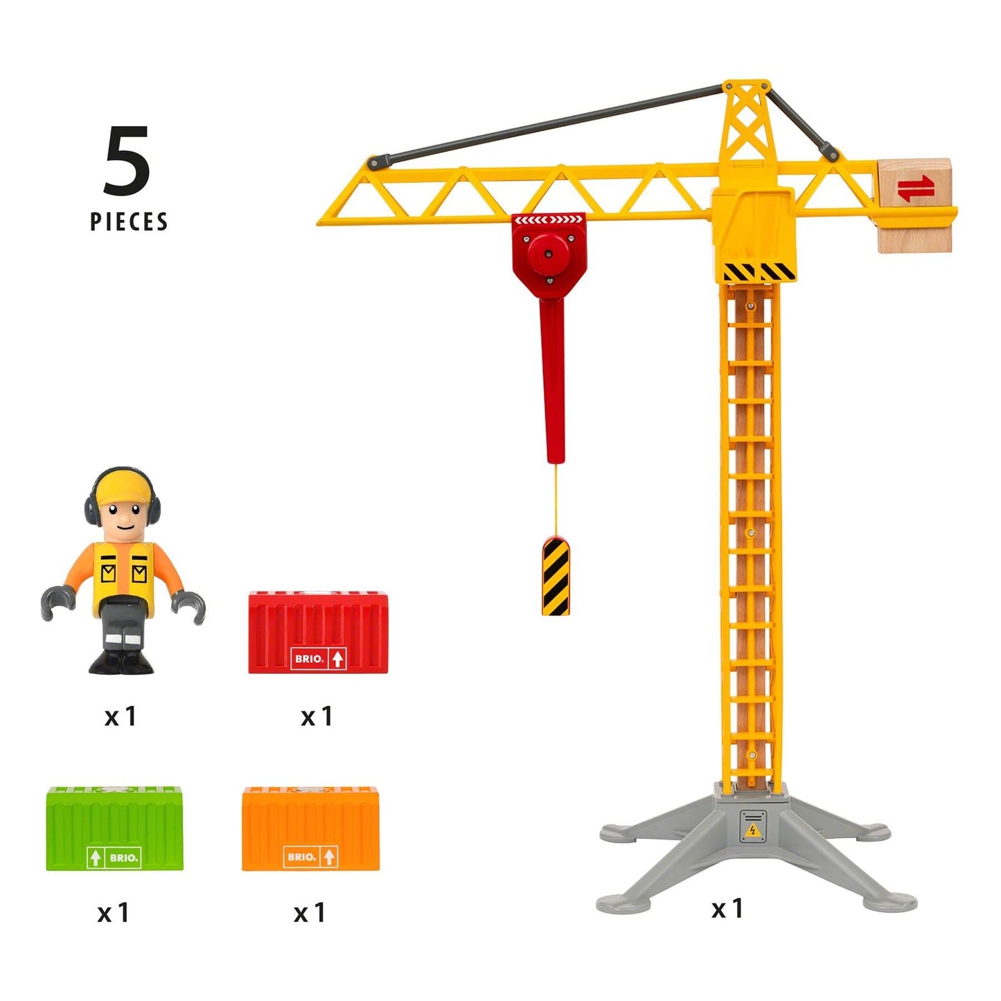 BRIO World - Light Up Construction Crane