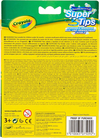 Crayola Bright Supertips 12 Pack