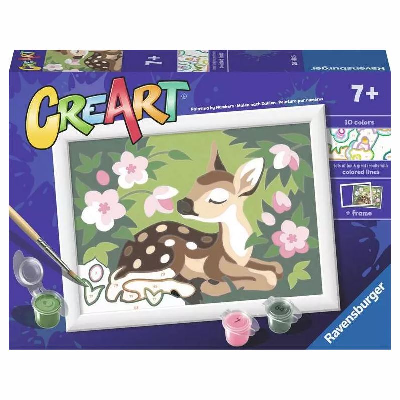 CreArt Paint by Numbers - Floral Fawn