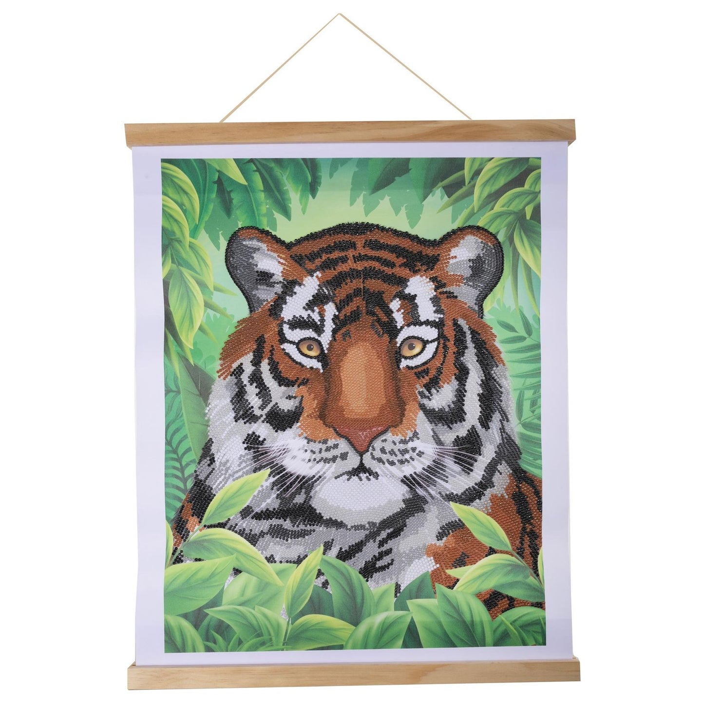 Regal Tiger 35x45cm Crystal Art Scroll