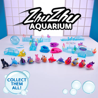 Zhu Zhu Starter Set with Fish (Bubble Ball & Surfboard)