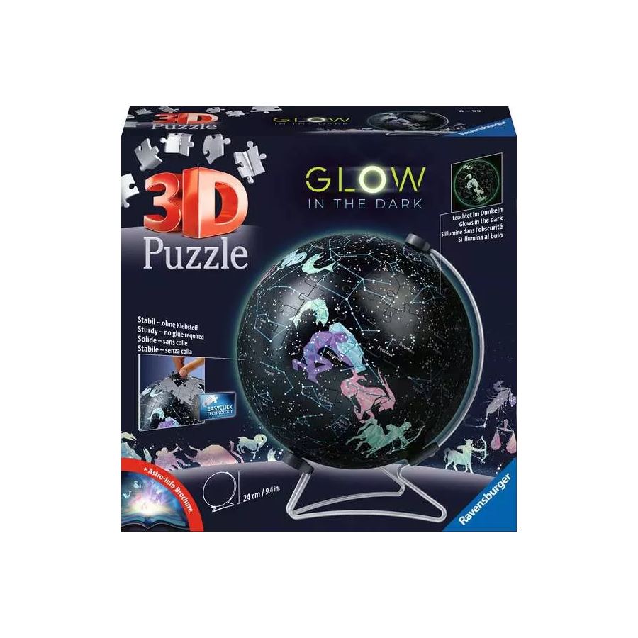 Glow in the Dark Star Globe 3D Puzzle 180pc