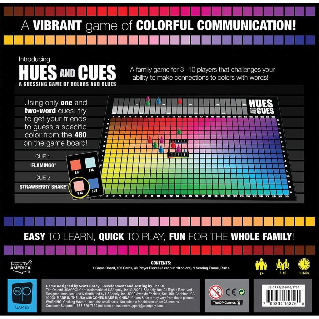 Hues & Cues Family Board Game 3 to 10 Players