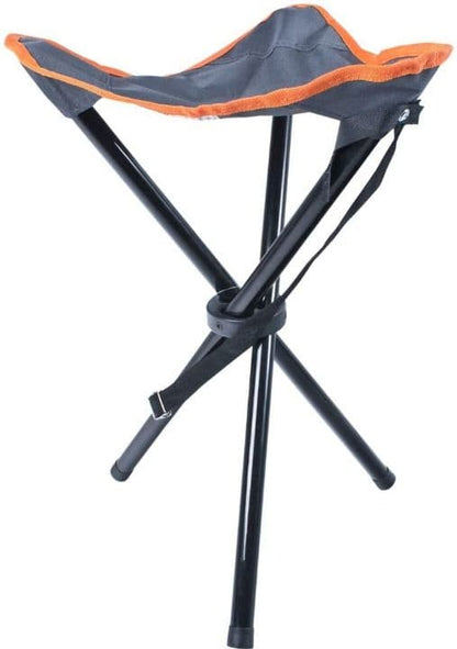 Milestone Camping Compact Outdoor Portable Tripod Stool Folding Chair