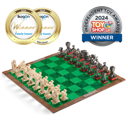 Minecraft Chess Set – Overworld Heroes vs. Hostile Mobs