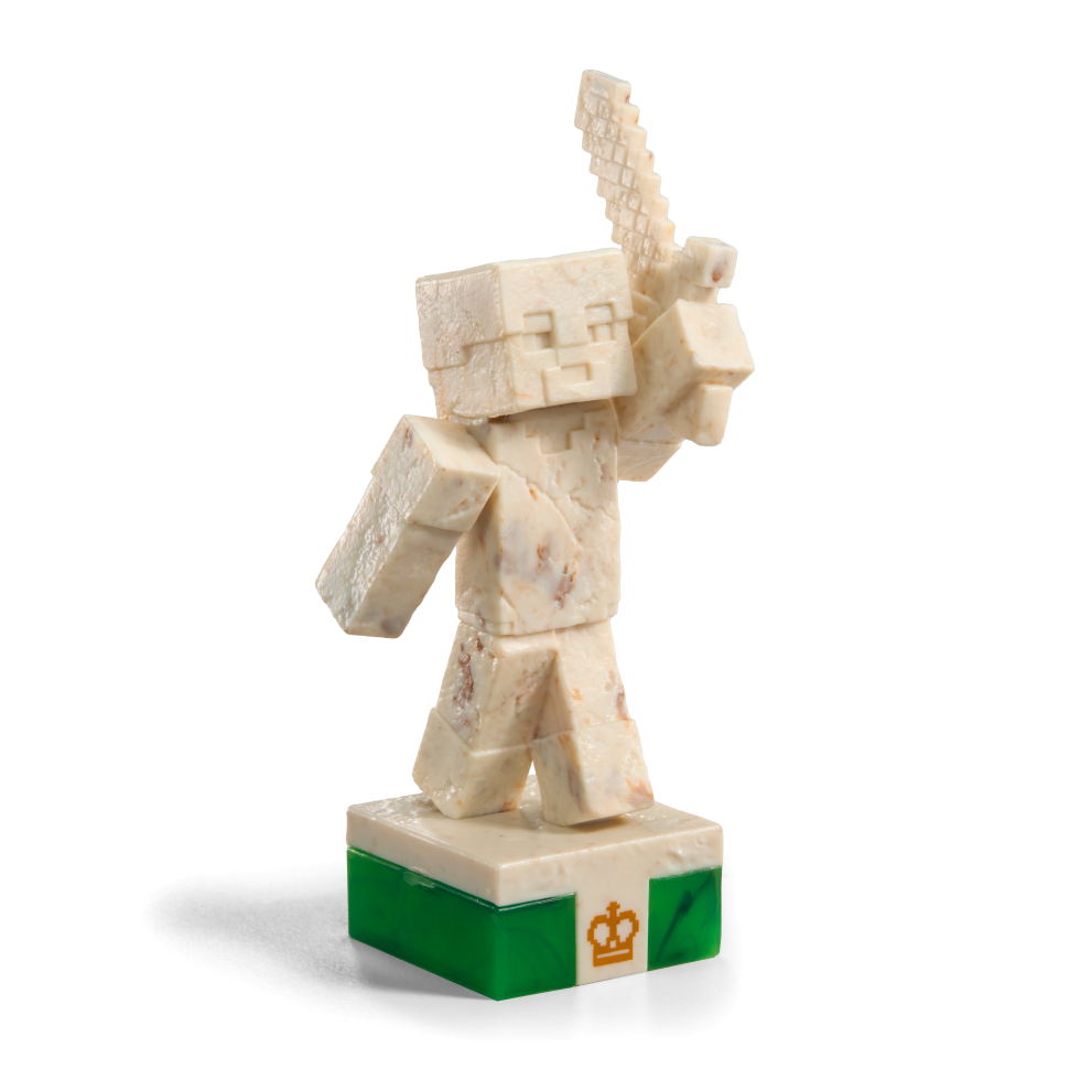 Minecraft Chess Set – Overworld Heroes vs. Hostile Mobs