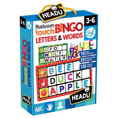 Montessori Bingo Letters & Words Kids Children Educational Game Gift