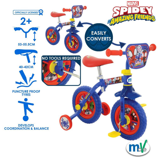 SPIDEY AND HIS AMAZING FRIENDS 2 IN 1 BALANCE BIKE