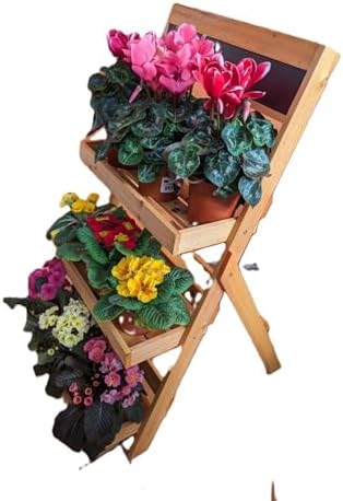 Heavy Duty Brown 3 Tier Garden Step Planter